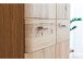 Garderobenschrank >Nilo< in Eiche Bianco aus Metall - 65x197x38cm (BxHxT)