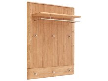 Garderobenpaneel >Nilo< in Eiche Bianco geölt - 90x114x29cm (BxHxT)