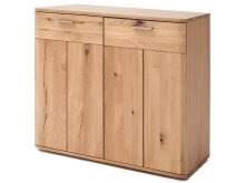 Kommode >Nilo< in Eiche Bianco geölt aus Metall - 100x86x44cm (BxHxT)