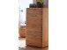 Kommode >Nilo< in Balkeneiche Bianco geölt aus Metall - 50x118x44cm (BxHxT)