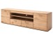 TV-Board >Nilo< in Balkeneiche Bianco geölt aus Metall - 200x58x44cm (BxHxT)