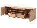 TV-Board >Nilo< in Balkeneiche Bianco geölt aus Metall - 200x58x44cm (BxHxT)