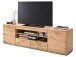 TV-Board >Nilo< in Balkeneiche Bianco geölt aus Metall - 200x58x44cm (BxHxT)