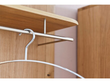 Garderoben-Set >Nilo< in Eiche Bianco aus Metall - 240x197x38cm (BxHxT)