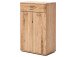 Garderoben-Set >Nilo< in Eiche Bianco aus Metall - 240x197x38cm (BxHxT)