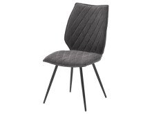 Esszimmerstuhl >Nashville< (2-er Set) in Anthrazit - 50x96x64 (BxHxT)