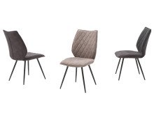 Esszimmerstuhl >Nashville< (2-er Set) in Anthrazit - 50x96x64 (BxHxT)