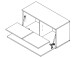 Sitzbank >Gandia< in Weiß matt / Weiß Hochglanz aus Metall - 90x47x38cm (BxHxT)