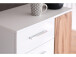 Schuhschrank >Gandia< in Weiß/Hochglanz aus Metall - 64x102x38cm (BxHxT)