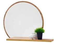 Wandspiegel >Gandia< in Wotan-Eiche - 65x56x15cm...