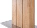 Esstisch >Greta I< in Edelstahlfarben aus Massivholz - 160x77x90cm (BxHxT)