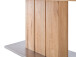 Esstisch >Greta II< in Edelstahlfarben aus Massivholz - 200x77x100cm (BxHxT)