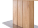 Esstisch >Greta III< in Edelstahlfarben aus Massivholz - 160x77x90cm (BxHxT)
