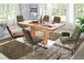 Esstisch >Greta IV< in Edelstahlfarben aus Massivholz - 160x77x90cm (BxHxT)