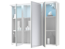 Spiegelschrank >Kirkja< in Weiß - 100x68x22,5cm (BxHxT)