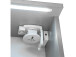 Spiegelschrank >Kirkja< in Weiß - 100x68x22,5cm (BxHxT)