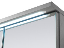 Spiegelschrank >Kirkja< in Titan - 60x68x22,5cm (BxHxT)