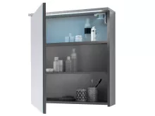 Spiegelschrank >Kirkja< in Titan - 60x68x22,5cm (BxHxT)