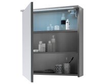 Spiegelschrank >Kirkja< in Titan - 60x68x22,5cm (BxHxT)