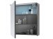 Spiegelschrank >Kirkja< in Titan - 60x68x22,5cm (BxHxT)