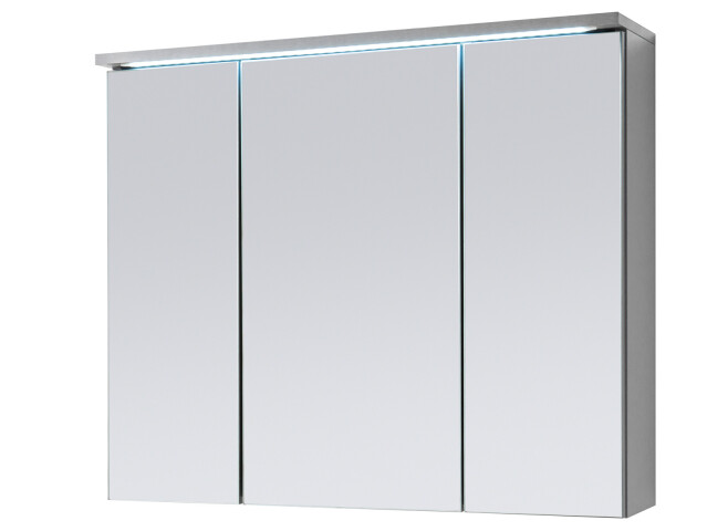 Spiegelschrank "Kirkja I" Titan / Weiß 80 cm, 115,95