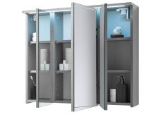 Spiegelschrank >Kirkja< in Titan - 80x68x22,5cm (BxHxT)
