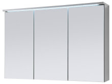 Spiegelschrank Kirkja I Titan / Weiß 100 cm