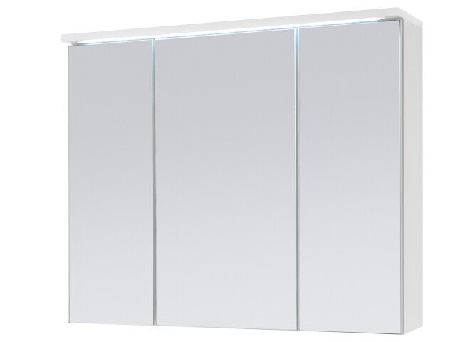 Spiegelschrank >Kirkja< in Weiß - 80x68x22,5cm (BxHxT)