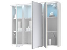 Spiegelschrank >Kirkja< in Weiß - 80x68x22,5cm (BxHxT)