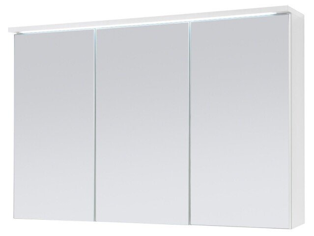 Spiegelschrank >Kirkja< in Weiß - 100x68x22,5cm (BxHxT)