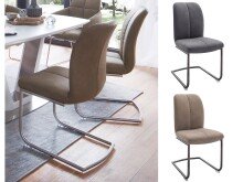 Esszimmerstuhl >Moorea I< (2-er Set) in Anthrazit -...