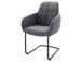 Esszimmerstuhl >Moorea III< (2-er Set) in Anthrazit - 62x98x65 (BxHxT)