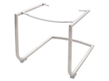 Esszimmerstuhl >Moorea IV< (2-er Set) in grau aus Polyurethan - 62x98x65 (BxHxT)