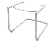Esszimmerstuhl >Moorea IV< (2-er Set) in grau aus Polyurethan - 62x98x65 (BxHxT)