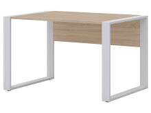 Schreibtisch >Hamburg I< in Sonoma-Eiche aus Metall - 120x74x80cm (BxHxT)