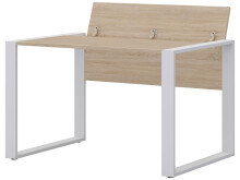 Schreibtisch >Hamburg I< in Sonoma-Eiche aus Metall - 120x74x80cm (BxHxT)