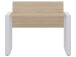 Schreibtisch >Hamburg I< in Sonoma-Eiche aus Metall - 120x74x80cm (BxHxT)