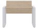 Schreibtisch >Hamburg I< in Sonoma-Eiche aus Metall - 120x74x80cm (BxHxT)