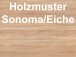 Schreibtisch >Hamburg I< in Sonoma-Eiche aus Metall - 120x74x80cm (BxHxT)