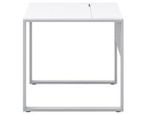 Schreibtisch >Hamburg II< in Weiß aus Metall - 150x74x80cm (BxHxT)