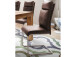 Esszimmerstuhl >Hamid< (2-er Set) in Braun aus Polyester - 45x106x62cm (BxHxT)