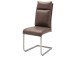 Esszimmerstuhl >Hamid< (2-er Set) in Braun aus Polyester - 45x106x62cm (BxHxT)