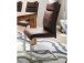 Esszimmerstuhl >Hamid< (2-er Set) in Braun aus Polyester - 45x106x62cm (BxHxT)