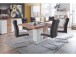 Esszimmerstuhl >Hamid I< (2-er Set) in grau aus Polyester - 45x106x62cm (BxHxT)