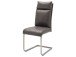Esszimmerstuhl >Hamid I< (2-er Set) in grau aus Polyester - 45x106x62cm (BxHxT)