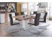 Esszimmerstuhl >Hamid I< (2-er Set) in grau aus Polyester - 45x106x62cm (BxHxT)