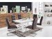 Esszimmerstuhl >Hamid I< (2-er Set) in grau aus Polyester - 45x106x62cm (BxHxT)