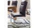 Esszimmerstuhl >Hamid I< (2-er Set) in grau aus Polyester - 45x106x62cm (BxHxT)