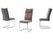 Esszimmerstuhl >Hamid II< (2-er Set) in Anthrazit aus Nylon - 45x106x62 (BxHxT)