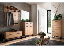 Schuhschrank >Torrent< in Grandson Oak Nachbildung - 81x104x38cm (BxHxT)